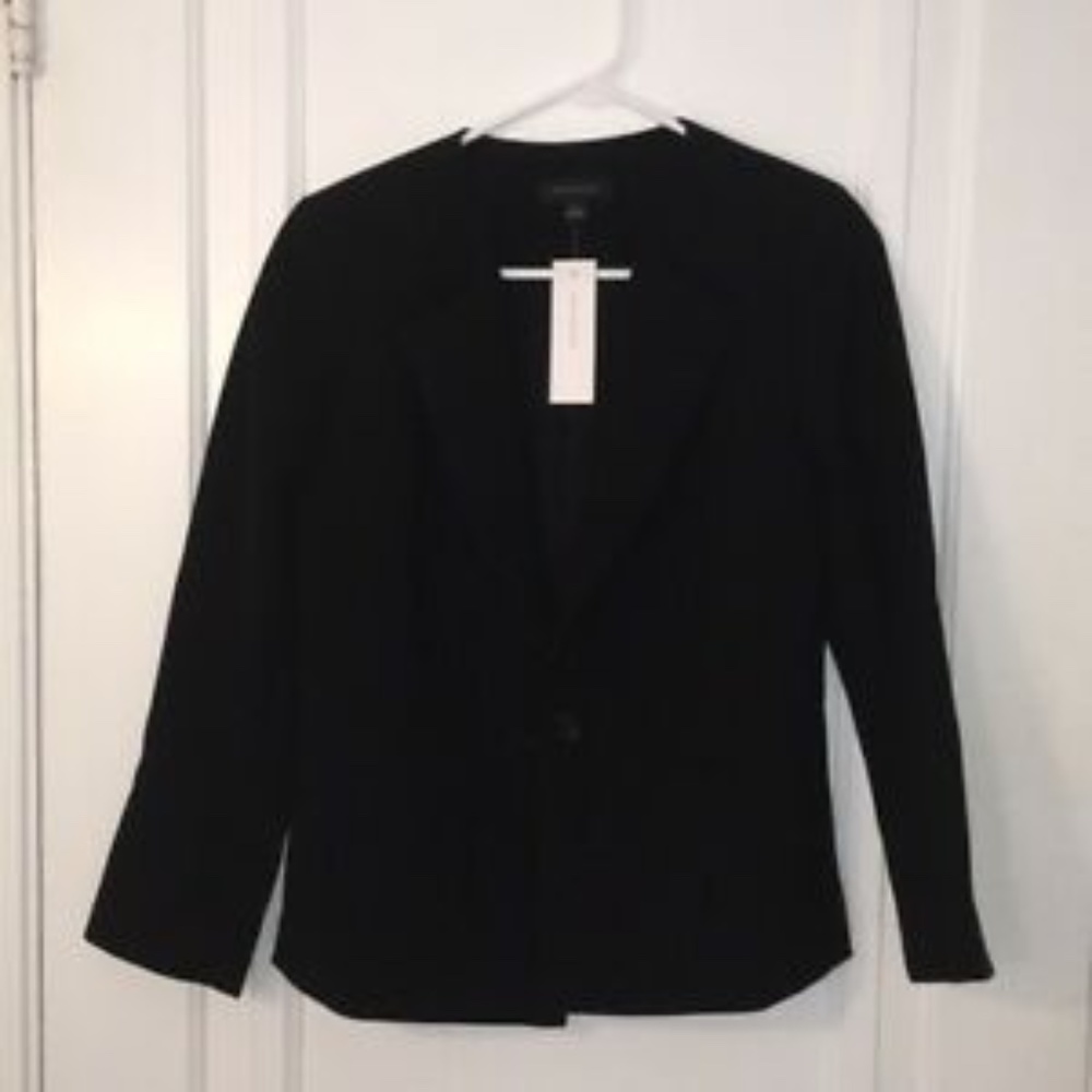 Women's Black Ann Taylor Blazer NWT Size 0 - Picture 2 of 8
